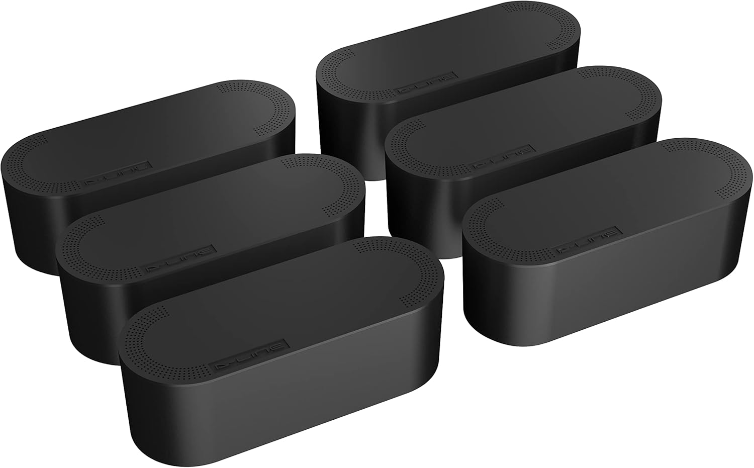 DLine Cable Tidy Box 6Pack, Hide & Conceal Extension Blocks, Cable