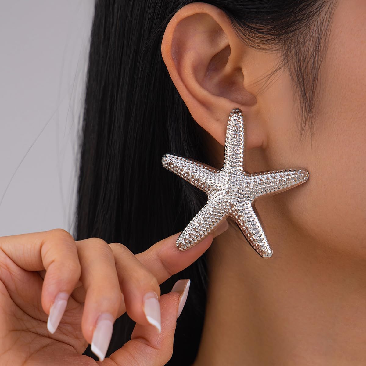 Starfish Earring Gold Starfish Earrings for Women Starfish Statement Stud Earrings for Women Trendy Jewelry Alluring Ocean-Themed Dangling Earring Beachy Summer Accessories - Image 3