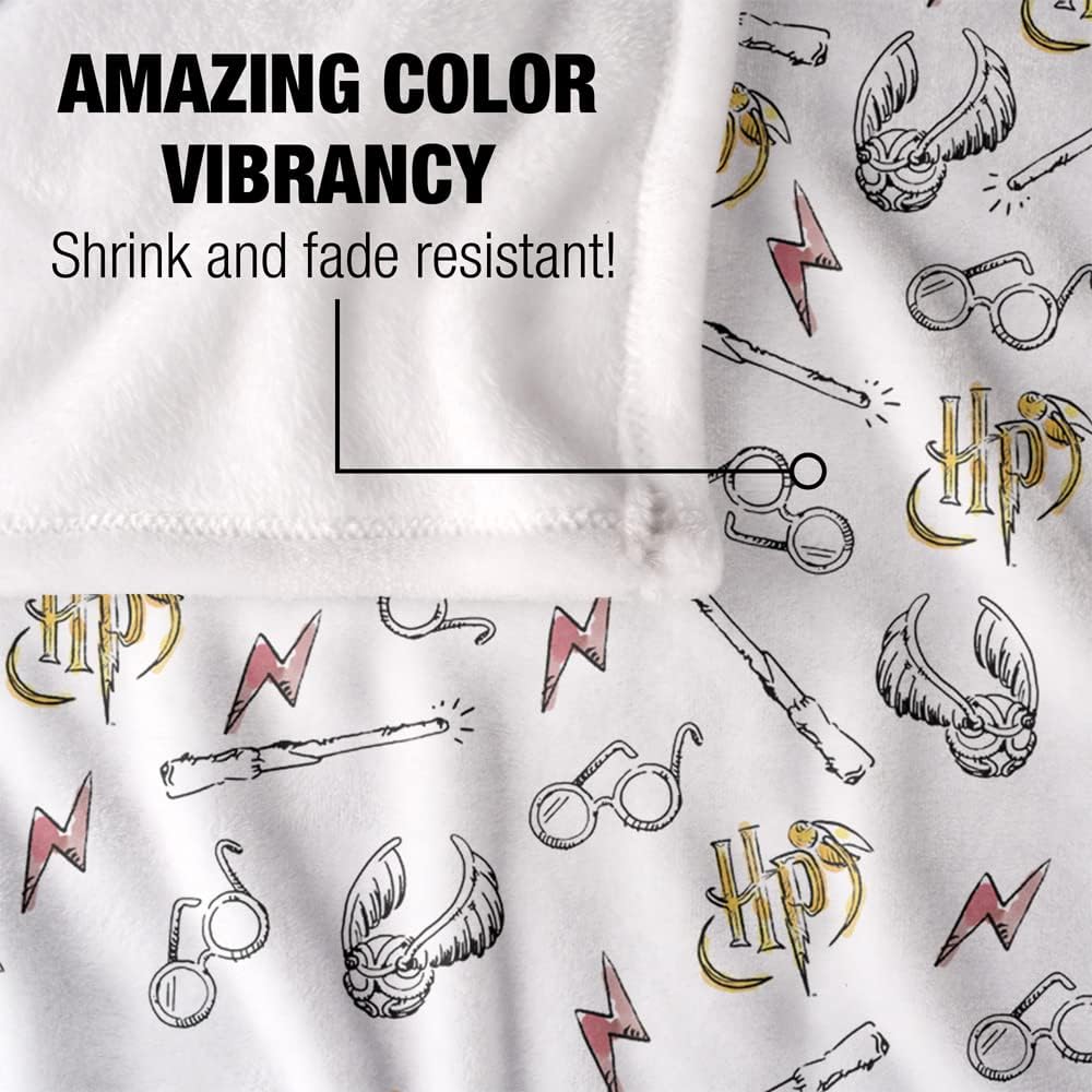 Harry Potter Whimsical Water Color Officially Licensed Silky Touch Super Soft Throw Blanket 50" x 60"