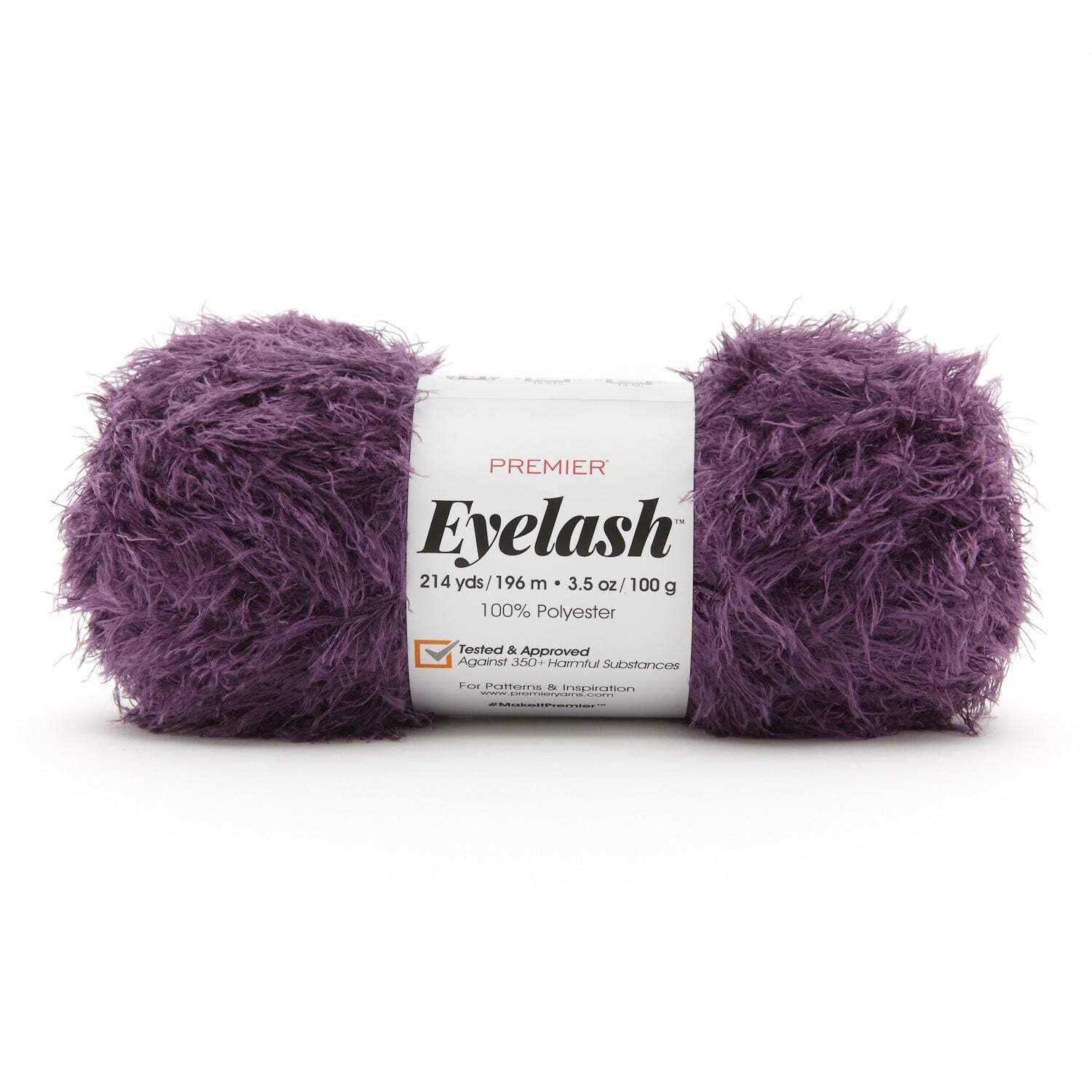 Premier Yarns Eyelash Yarn fil cils violet pour tricot