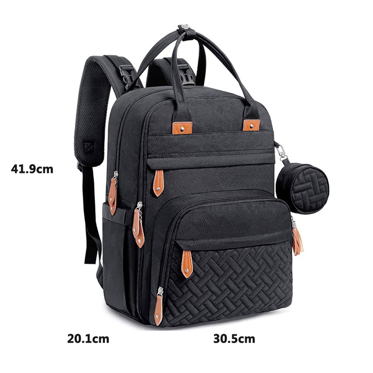 Borsa per Pannolini Portatile, Moda Grande capacità Borsa Fasciatoio Multifunzione Impermeabile Zaino Fasciatoio Bambino Zaino da Viaggio con Pannolino Tappetino
