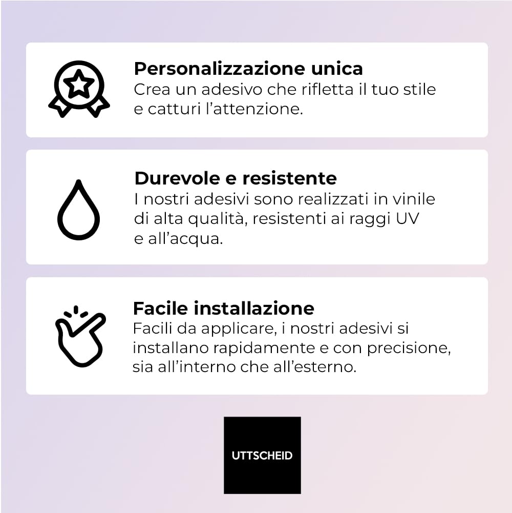 Autocollant per orari personalizzato per vetrine del negozio - Design 1
