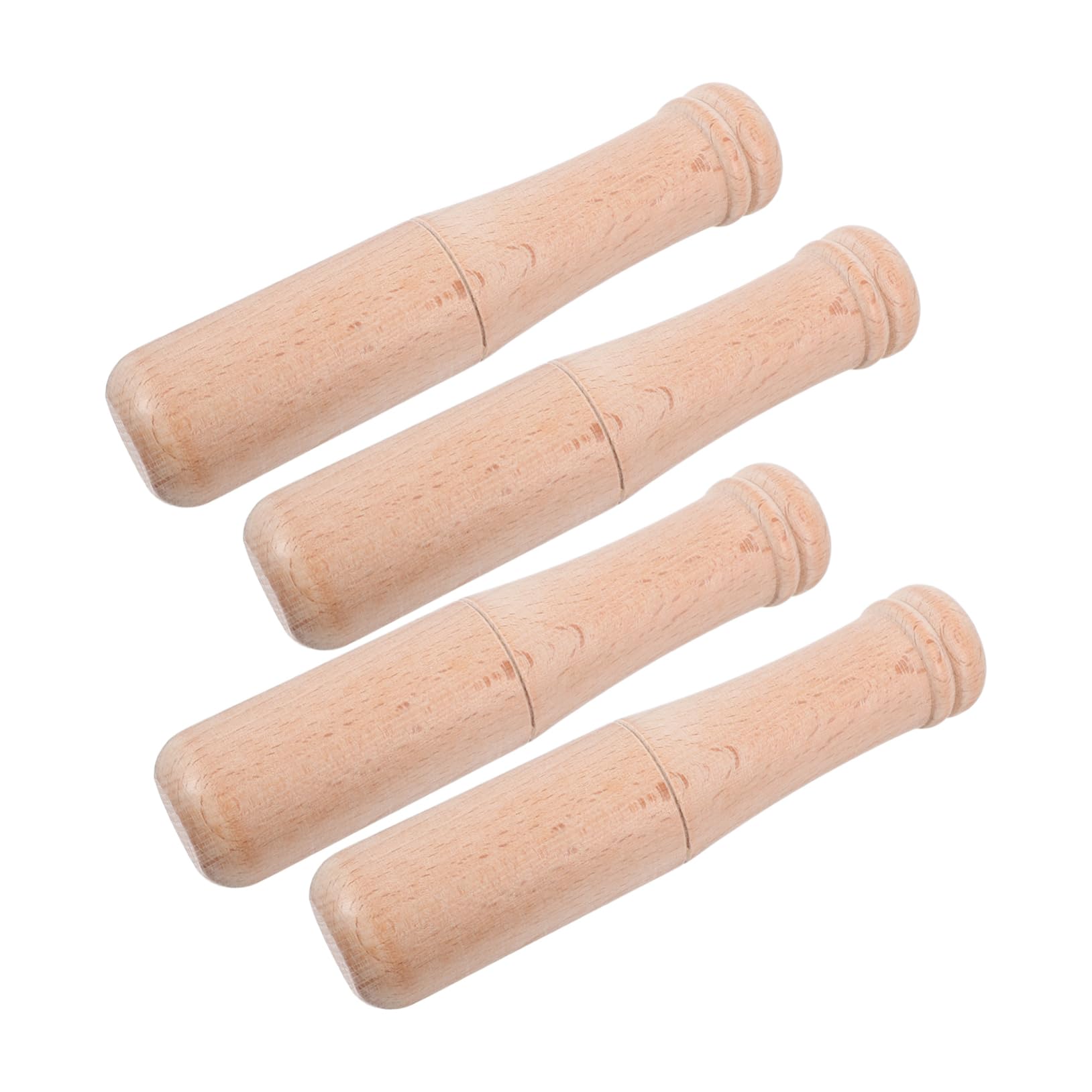 Amosfun 16 Stck. Teiliges Holzstößel mit Großem Kopf Vielseitiger Küchenstampfer für Knoblauch Gewürze Kräuter und Obst Glatt Poliert für Effizientes Zerdrücken Einfach zu Reinigen Lagern