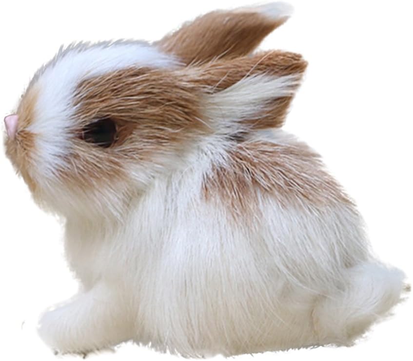 CoURTerzsl Easter Gift Doll, 1pcs Lovely Simulation Animal Doll Rabbit Plush Sleeping Stuffed Toy Kids Gift Decor Random Color Random Color