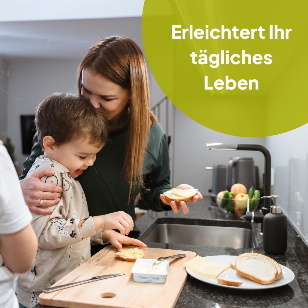 Ette Tete STEP'n'SIT® • Wandelbare Montessori Lernturm + Tisch, 2 in 1 (Hölzern, mit Silberverschlüssen)