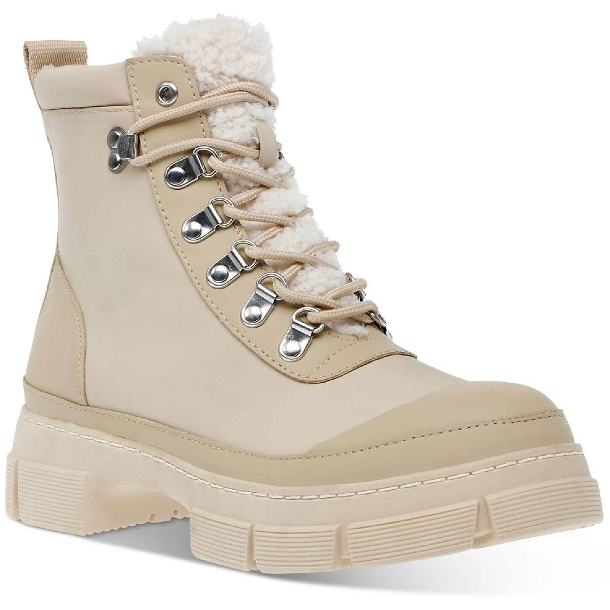 Steve Madden Women's Hildy Hiking Boot, Tan, 6.5