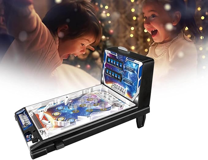 Tabletop Pinball Machine,for Kids and Family, Portable