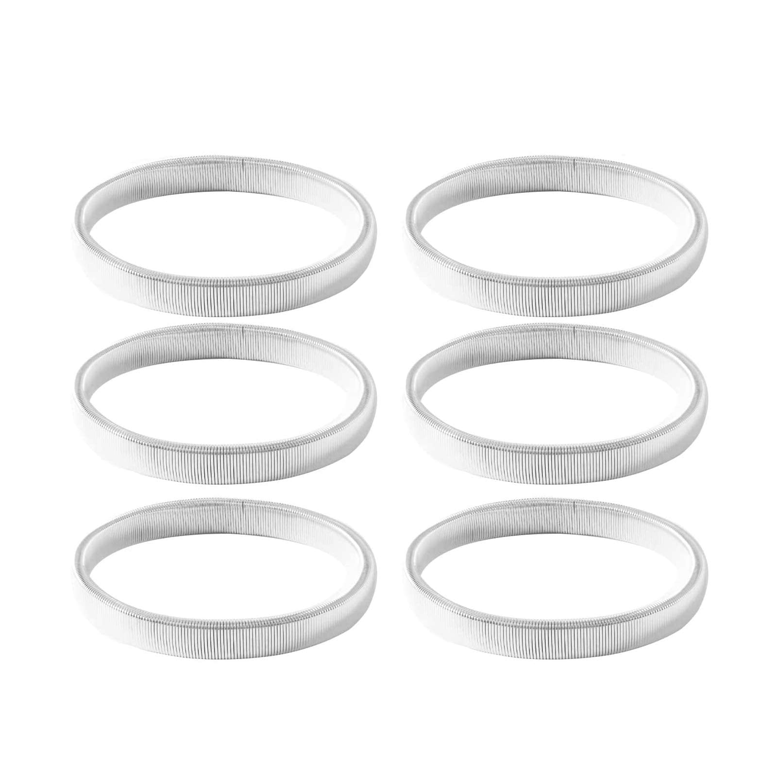 Leeqbcr White Lebq 3 Pairs Anti-Slip Shirt Sleeve Holders Garters Stretch Metal Armbands