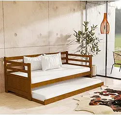 Bicama Solteiro em Madeira Maciça Enjoy Vintage - Imbuia