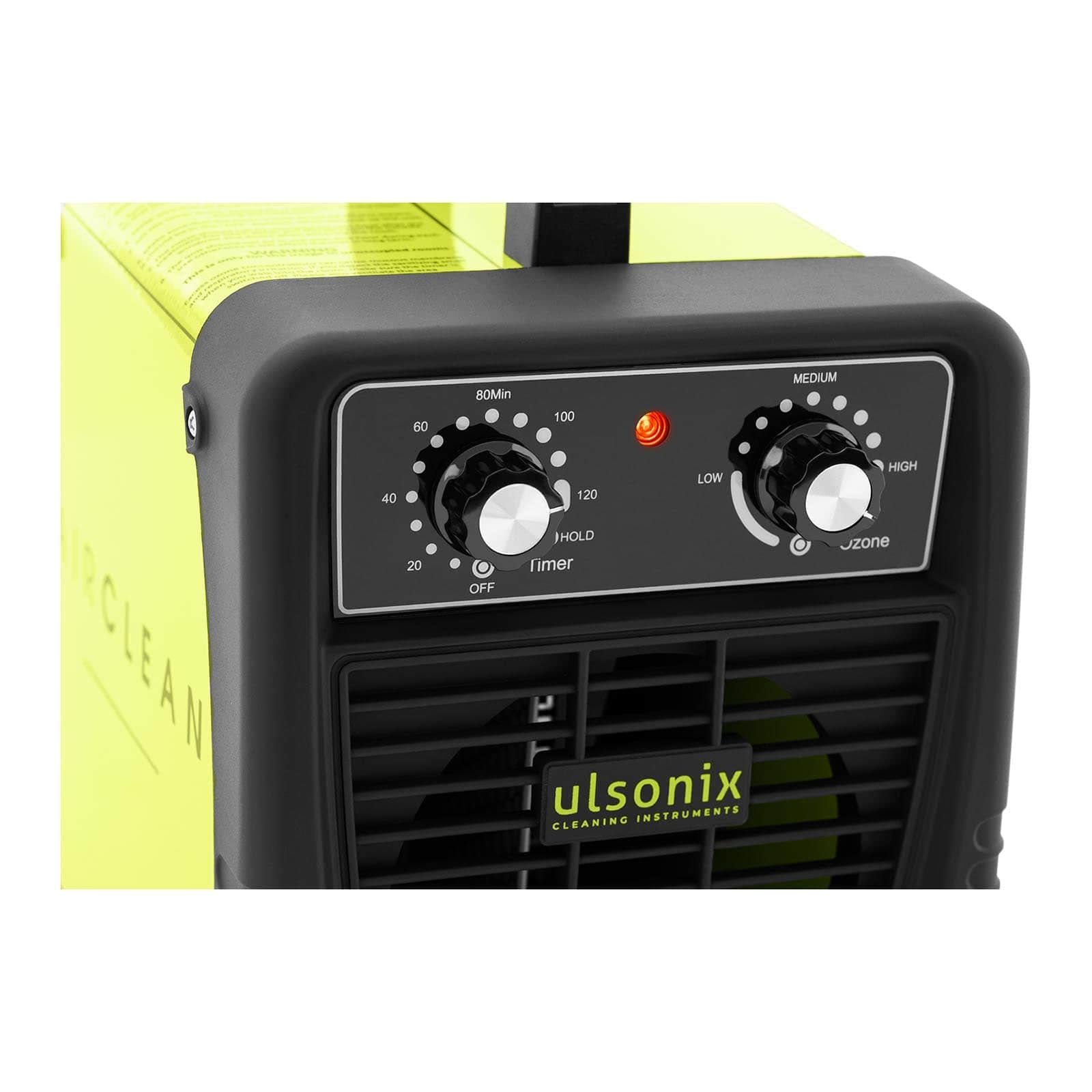 Industrieller Ozongenerator Luftreiniger Ozon Sterilisator Timer 10000mg/h 95W AIRCLEAN 10G-ECO (60 Min Timer, pulverbeschichteter Stahl, Edelstahlfilter)