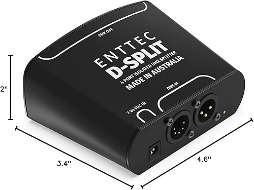 Miniatura 9 de Enttec D-Split 70578 DMX - Separador aislado de 4 puertos (35 pines)