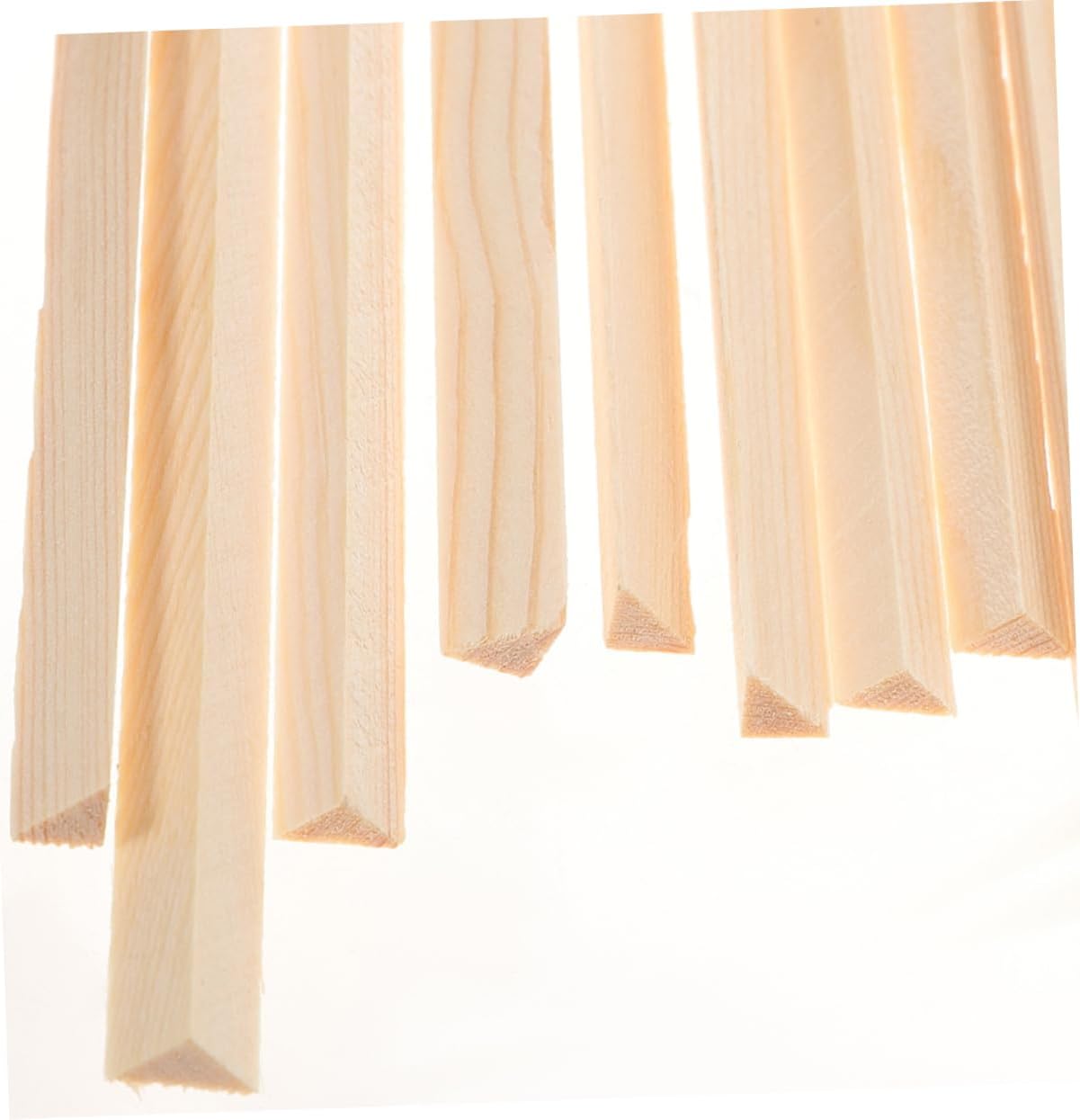 Beige Wooden Molding Trim for Window Decoration, 12pcs 8mm