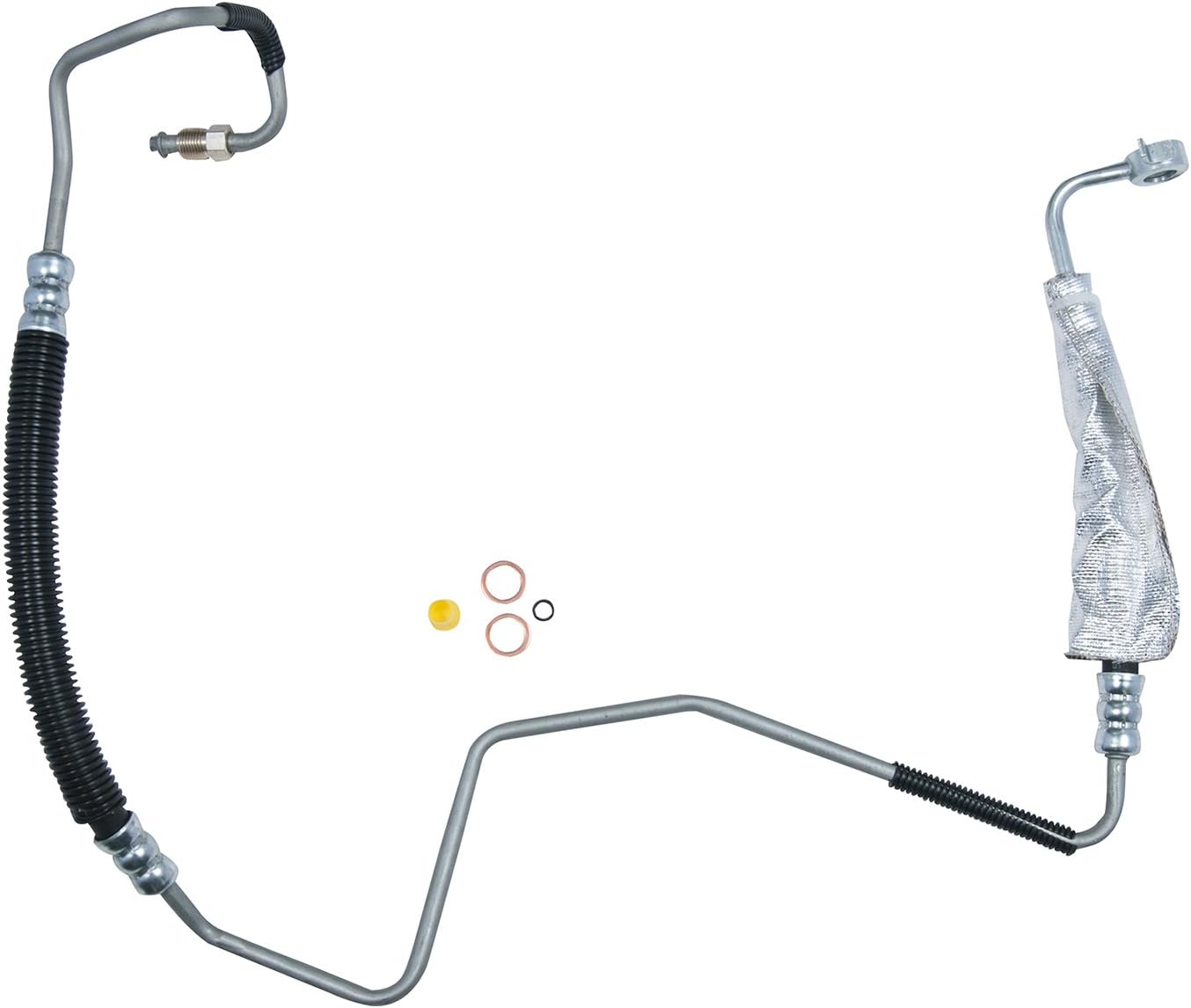 Edelmann 92398 Power Steering Pressure Hose, Black