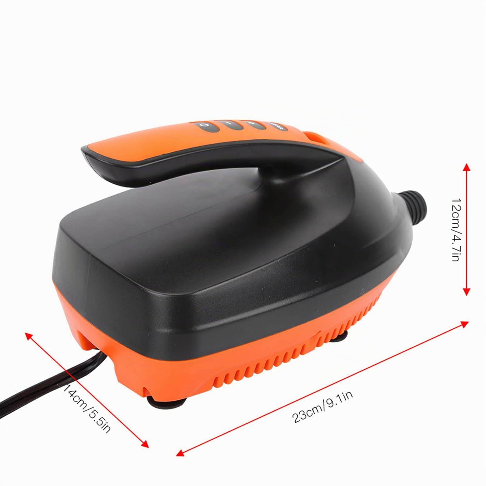 Kayak Gonflable Pompe 12 Volts pour Auvent Gonflable 25 × 17 × 14 Pompe Numérique Portable Haute Pression 12 V pour Planche à Pagaie
