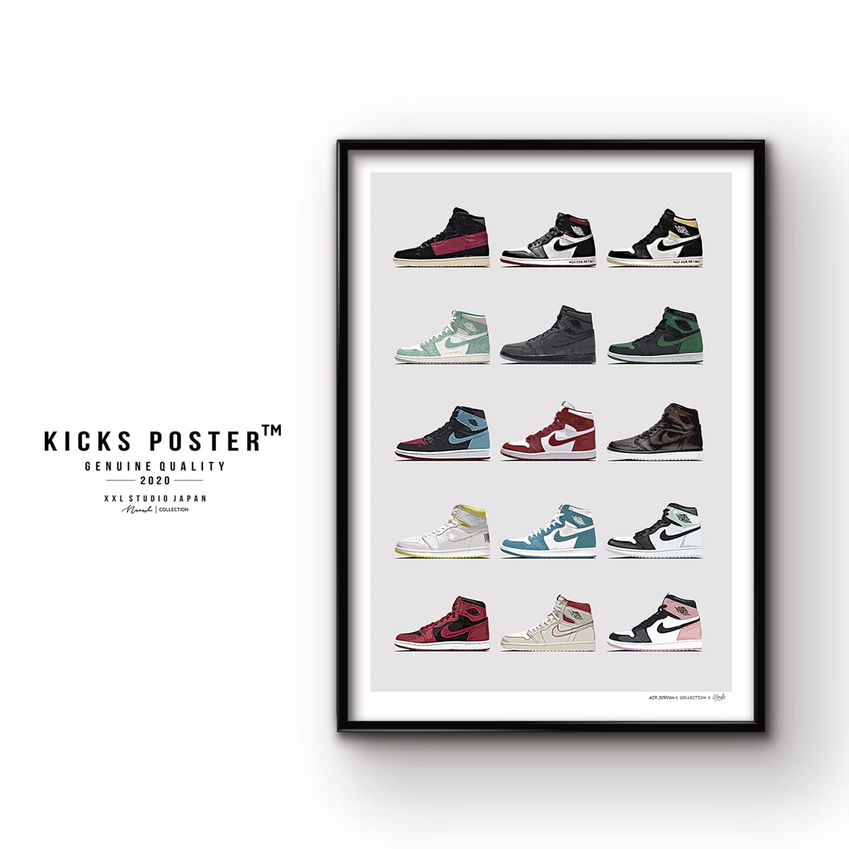 Amazon.co.jp: KICKS パイングリーン エアジョーダン1 スニーカー