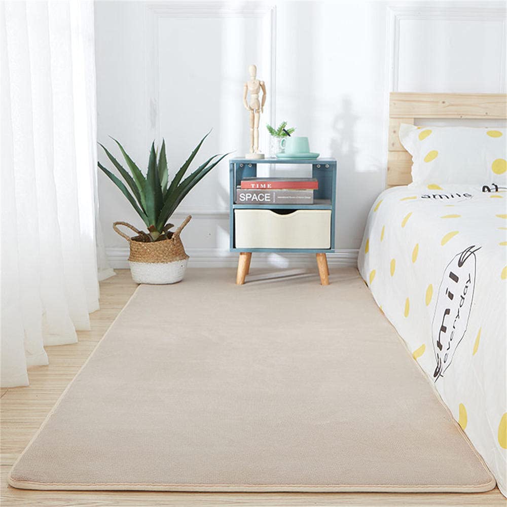 Tapis de salon doux LUNEZY 120x200 cm beige pour un intérieur moderne et chaleureux