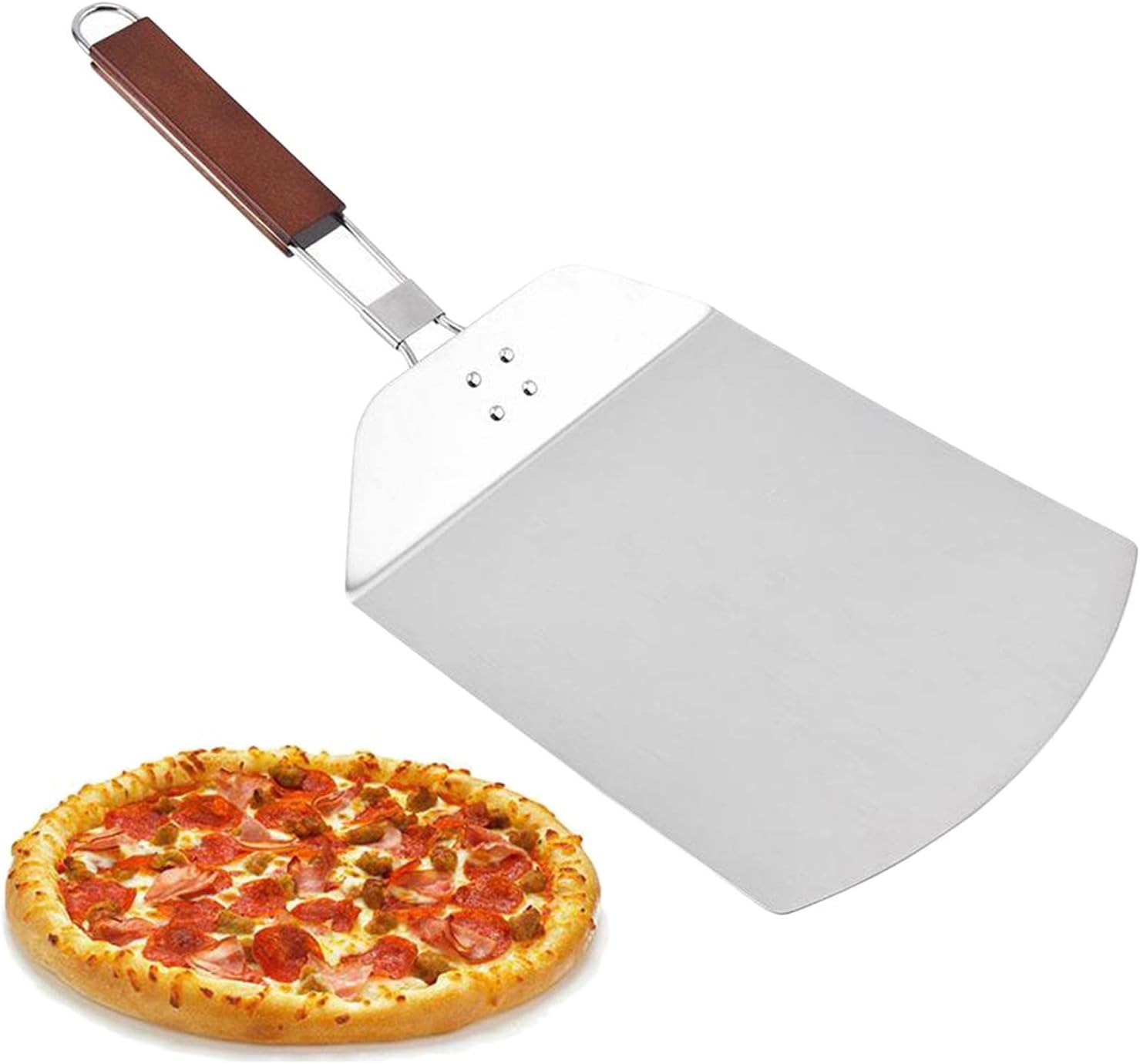 Pizza Peel 1 Pcs Shovel Pizza Peel Bread Spatula Baking Tray Pizza Paddle Stainless Steel Pizza Paddle