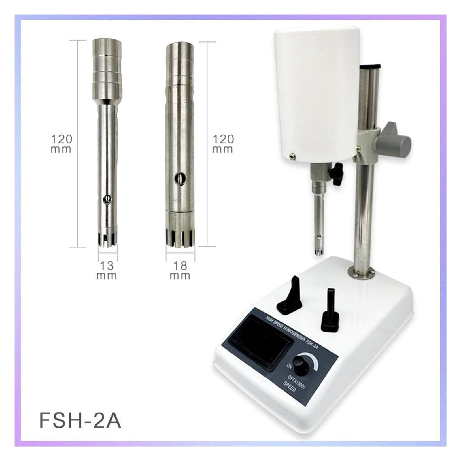 Homogeneizador De Alta Velocidad Ajustable Fsh-2A, Homogeneizador con Pantalla Digital, Emulsionador Homogeneizador De Alta Velocidad De Laboratorio