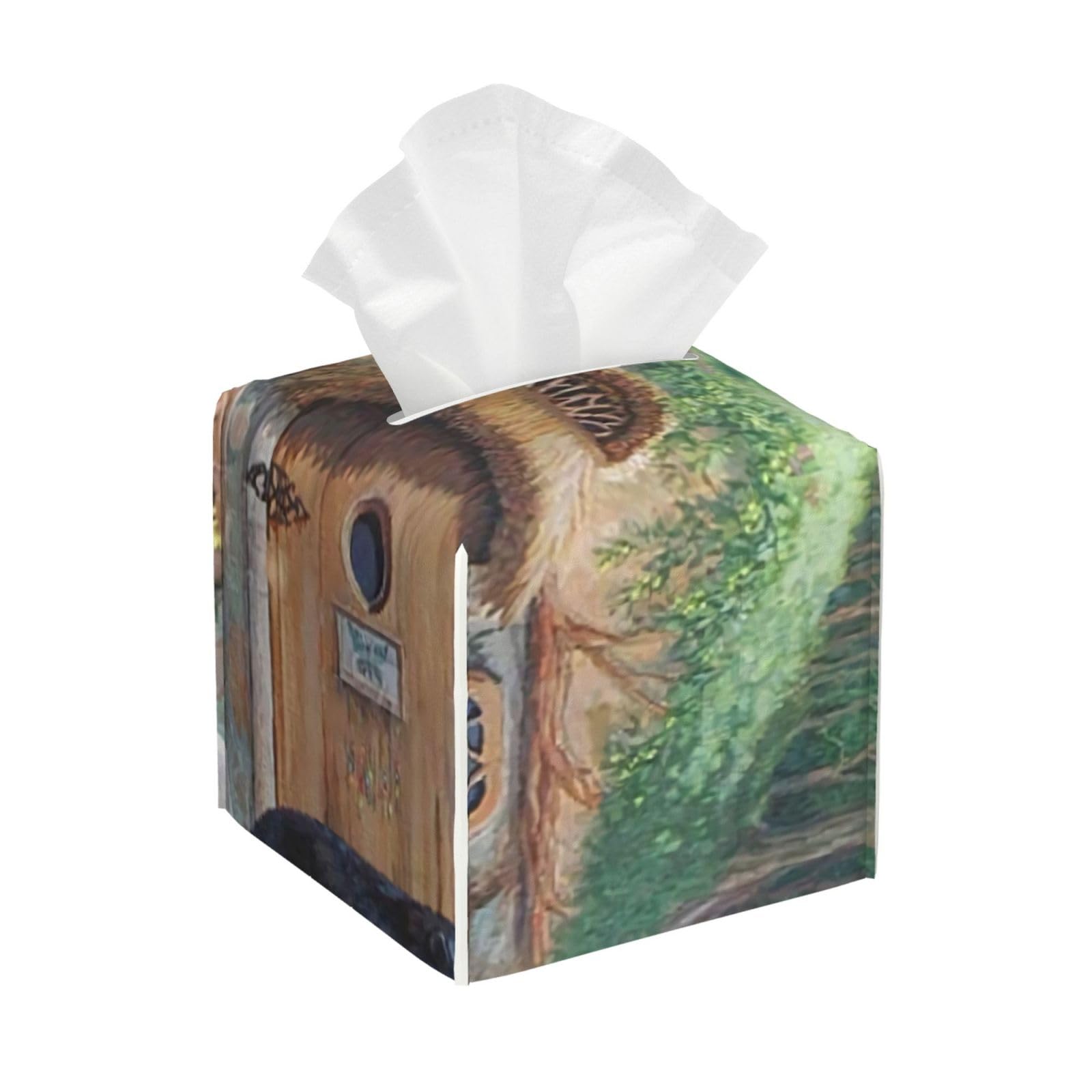 Bear PVC Cube Tissue Pack for Home Office Bathroom Use