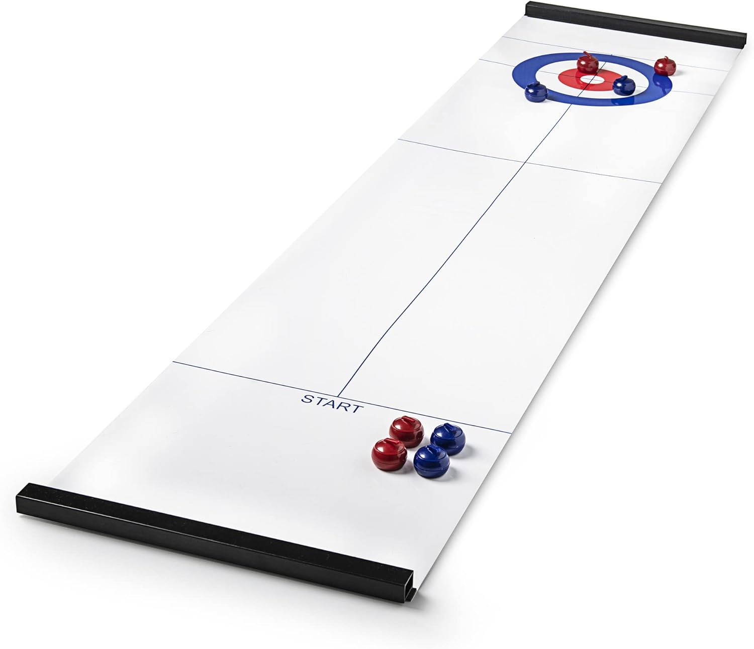 MIQUELRIUS MR13177 - Juego de Mesa Curling - de 2 a 8 Jugadores - a partir 6 años - Pista Enrollable