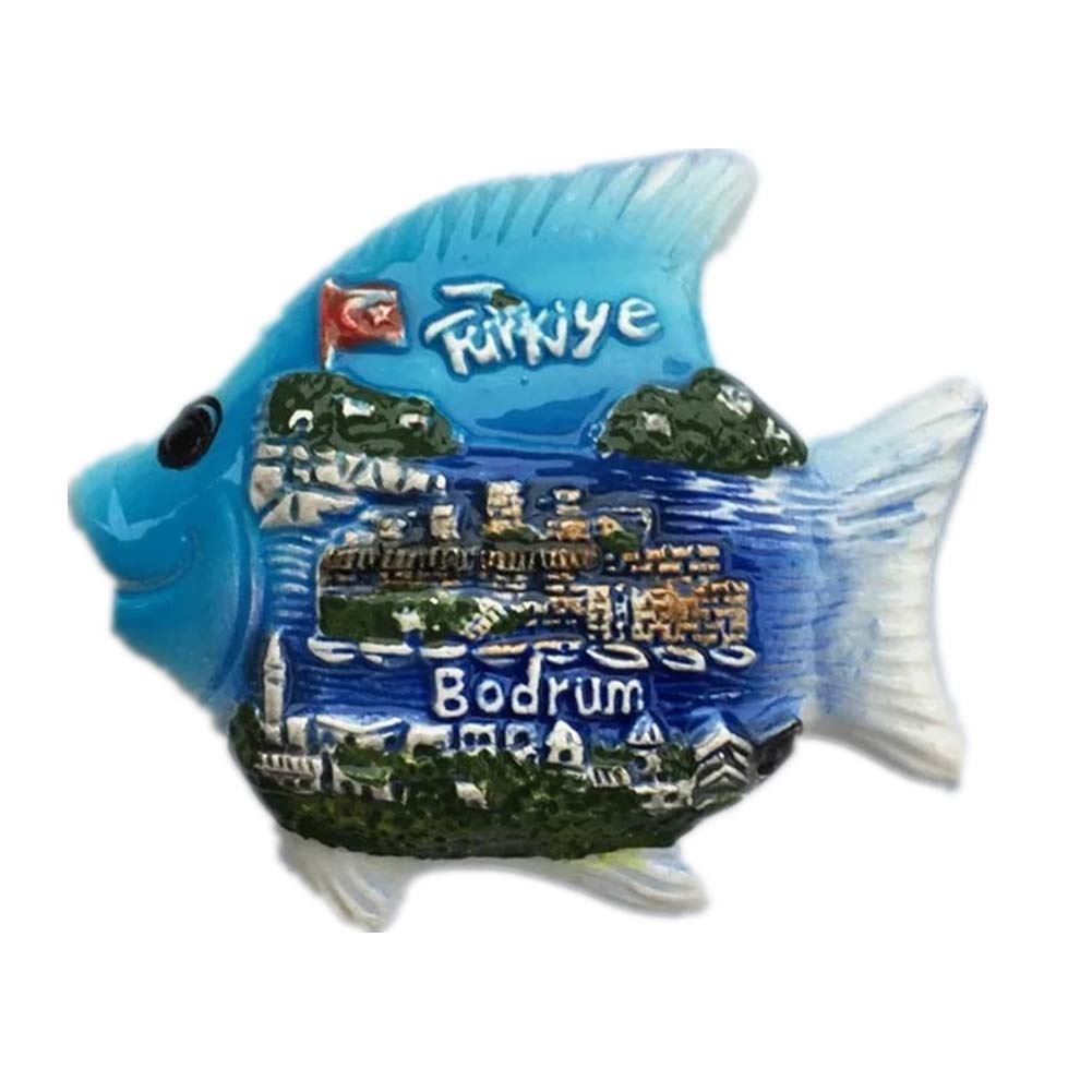 Weekino Bodrum 2 Fridge Magnet Bodrum Aegean Sea Turkey 3D Resin Handmade Craft Tourist Travel City Souvenir Collection Letter Refrigerator Sticker