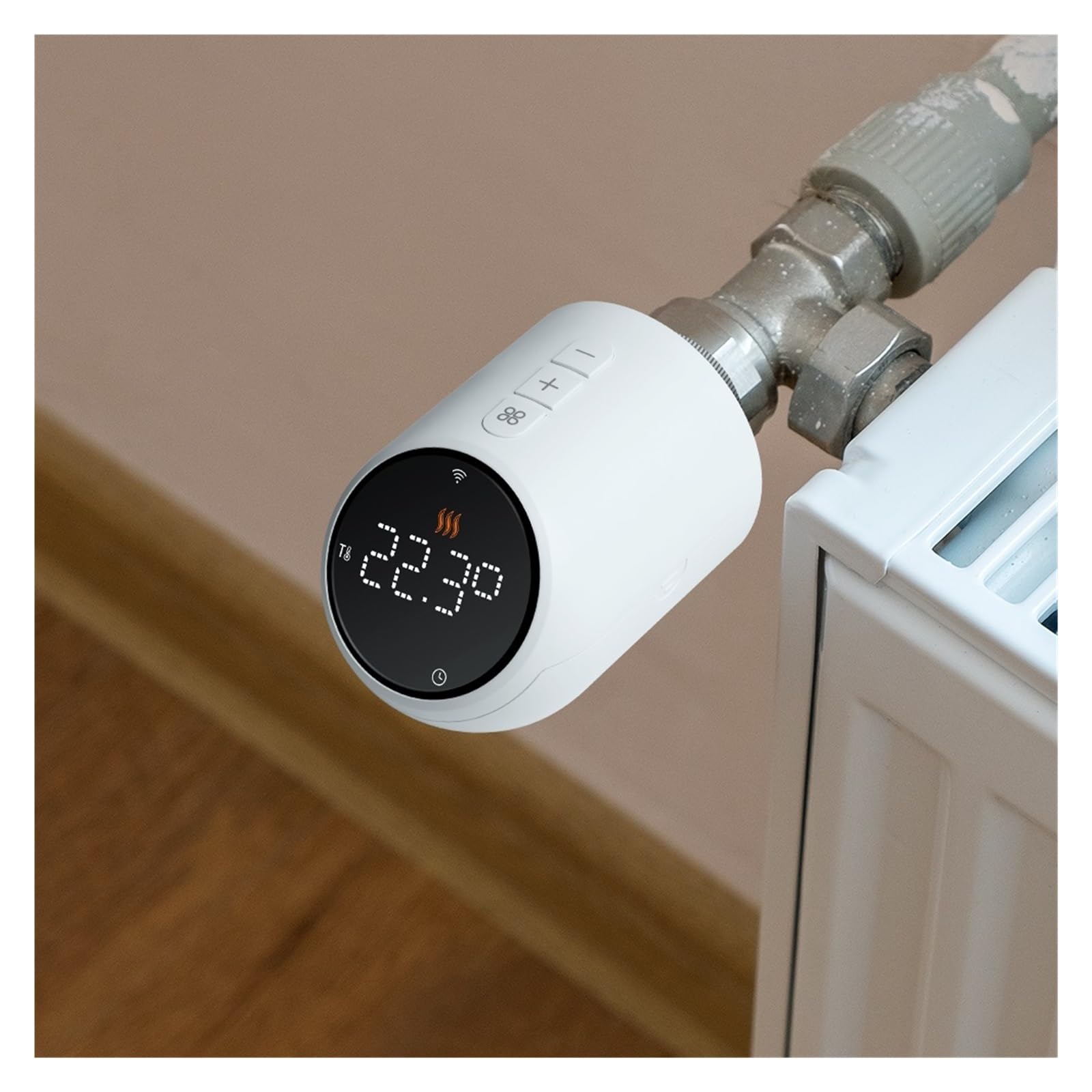 Termoregolatore Smart Home TRV Valvola Termostatica Programmabile For Riscaldamento Radiatore Tuya WIFI Risparmia Sui Costi Di Riscaldamento Energetico(4PCS Zigbee)