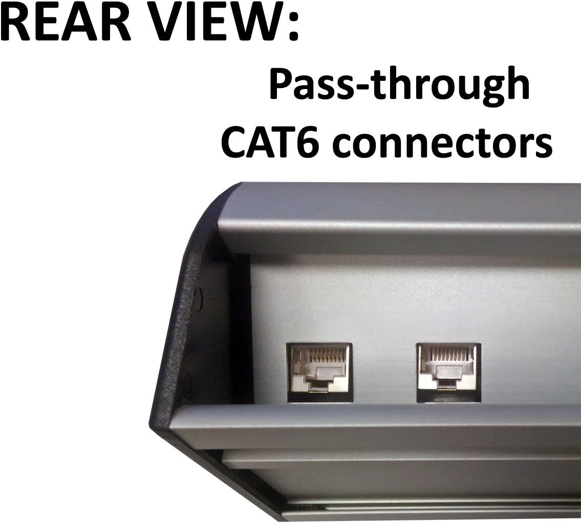 Buy 1 get 1 Power & Data Desk Edge Mount Tabletop Center - 3 Power and 2 Ethernet CAT6 RJ45 Data Ports