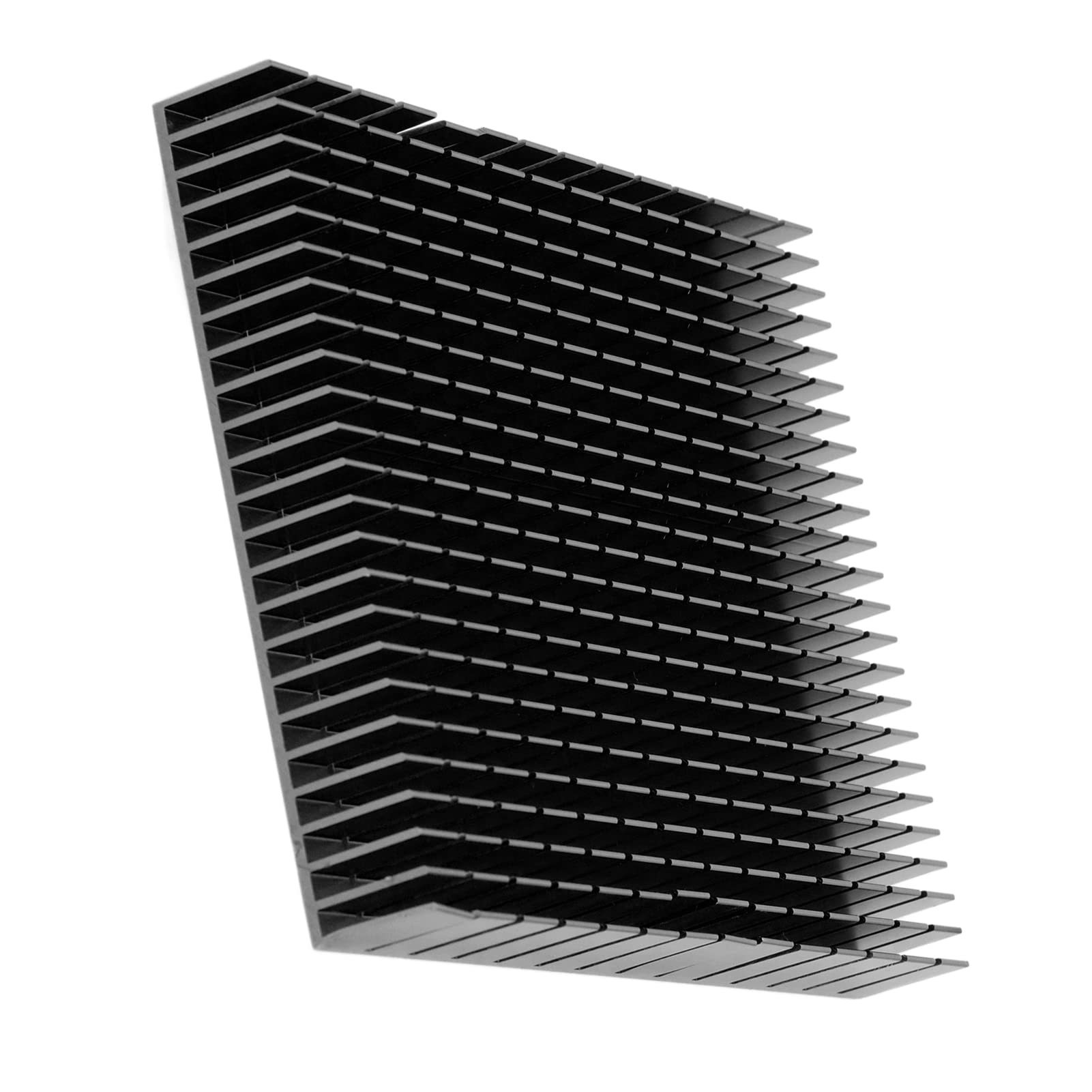 Aluminiowy radiator, 150 x 120, 20 mm, moduł radiatora, płetwa chłodnicy, wysoka wydajność, duży, do chłodzenia płyty głównej PCB LED, routera z płytą tylną GPU (czarny)