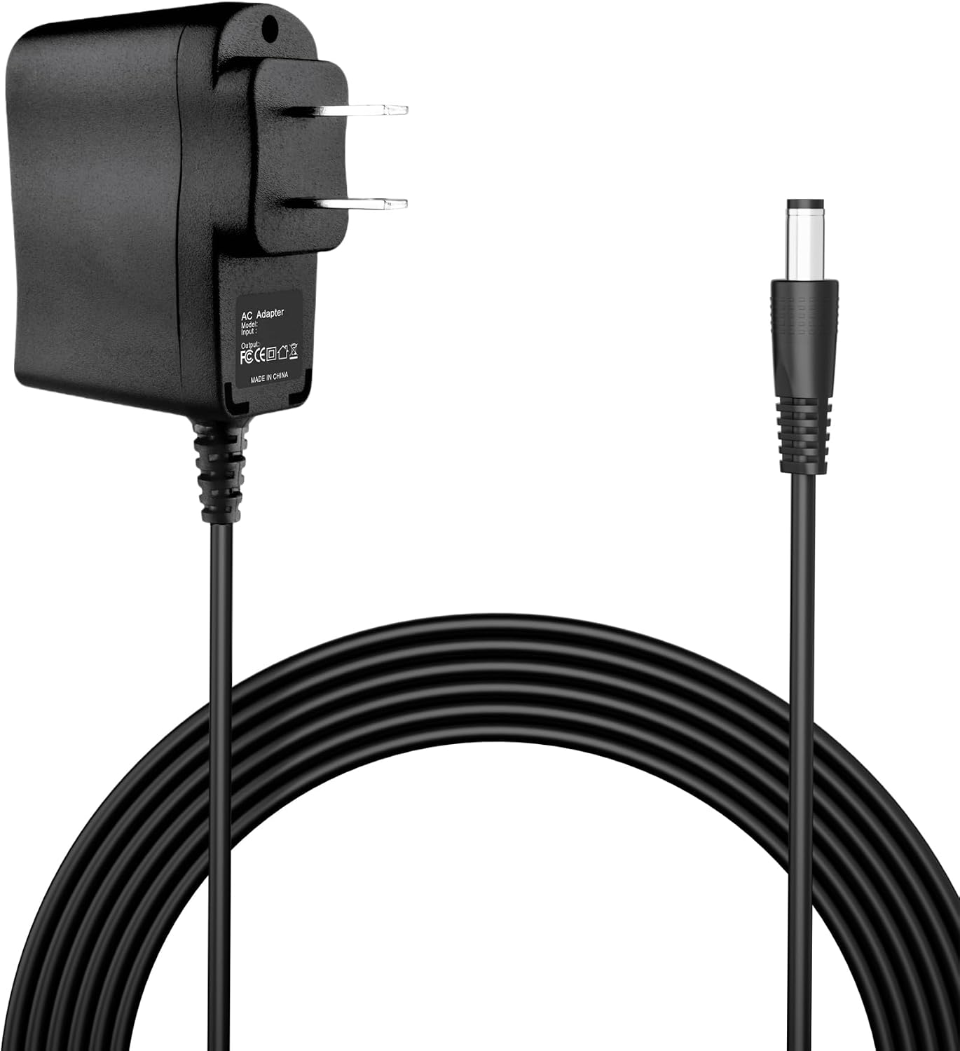 5V 1A Charger Power Cord AC Adapter 5V Power Supply DC for Regulated Switching Universal for 100mA 200mA 300mA 350mA 400mA 500mA 600mA 700mA 800mA 850mA 900mA Electronics, Black