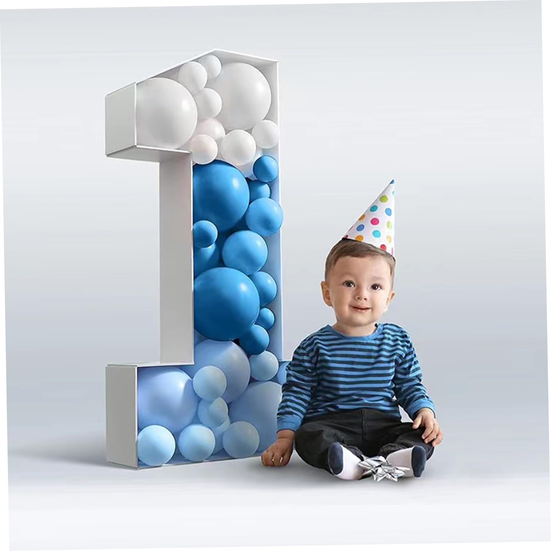 Numeri di cartone, numero 1 box box da 28, 74 pollici numero 1 palloncino decorativo riempimento KT board telaio a palloncino (non incluso palloncini)