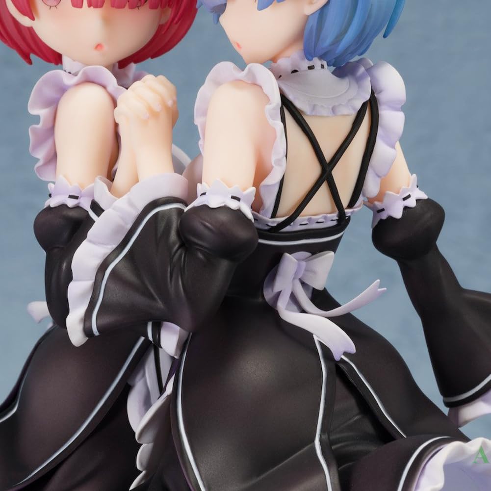Ciyoulio Re 0 Anime Figuren Katzen Mädchen Rem Und Ram Figur, Desktop Cute Anime Cat Girl Figur Ornament Manga Statue Geschenk/Sammlerstück