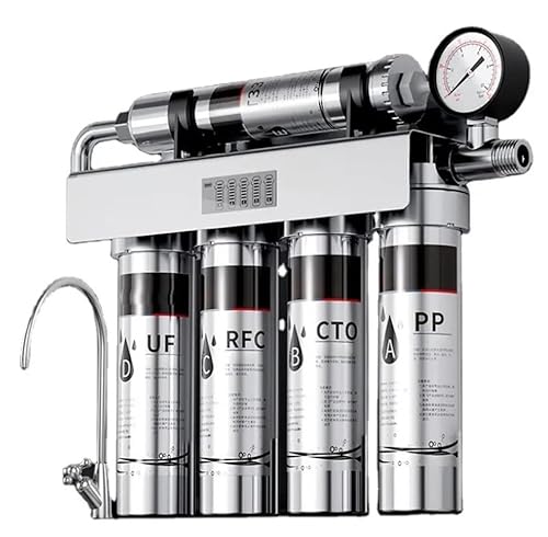 PaniFlow - Sistema de filtro de agua, filtro de agua de ósmosis inversa de 5 etapas para fregadero, filtro de agua pur, 90 lh, purificador de agua