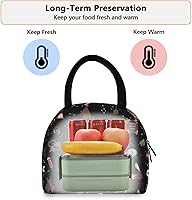 Vista 4 de Bolsa de almuerzo de astrología de bruja para mujeres y hombres, reutilizable, aislada, bolsa de almuerzo para oficina, trabajo, escuela, picnic