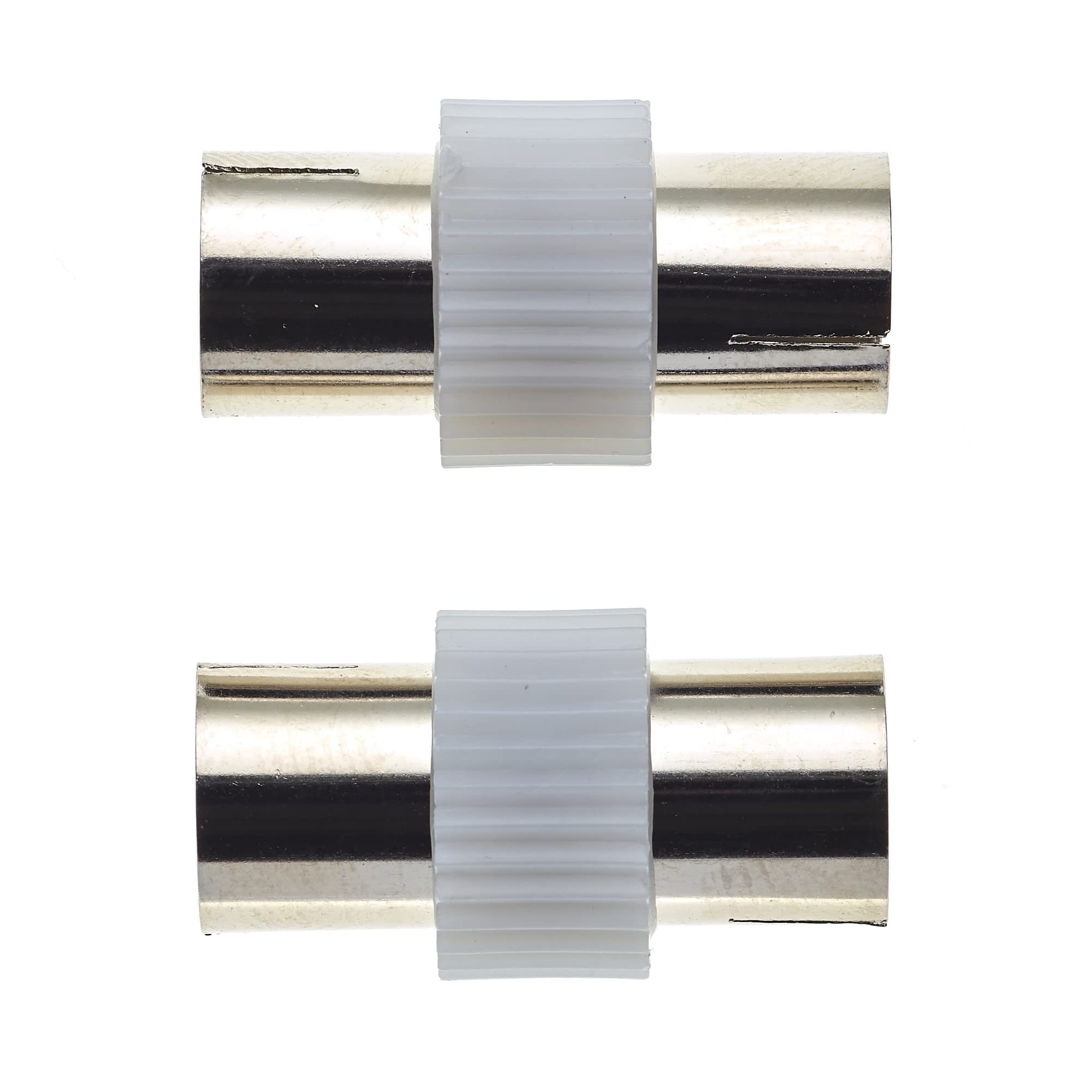 Keple Adattatore TV da presa TV a coassiale con impedenza 75 Ohm per trasmissione eccellente, connettore ed estensore di cavo - confezione da 2