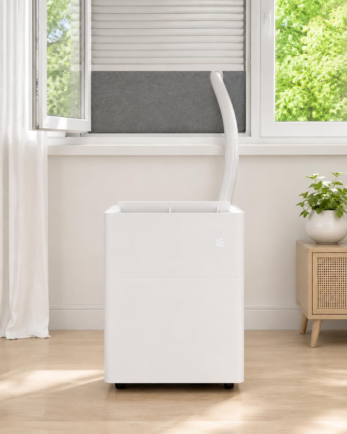 Fensterabdichtung 30-249 cm für mobile Split-Klimaanlage kompatibel mit Midea PortaSplit, Climia, Evolar, Eurom, Trotec, Remko