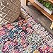 JONATHAN Y MDP200A-28 Modern Boho Floral Bohemian Vintage Country Indoor Area-Rug Country Easy-Cleaning Bedroom Kitchen Living Room Non Shedding, 2 ft x 8 ft, Multi,Purple