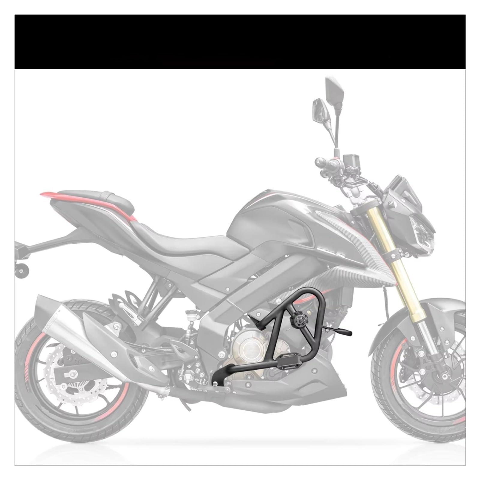 Paramotore Tubolare Per QJMOTO Per ZHUI 150 Paraurti Per Moto Acciaio Ad Alto Tenore Carbonio Protezione Motore Autostradale Barra Sicurezza Telaio Protezione Anticaduta Motorcycle motore Paraurti