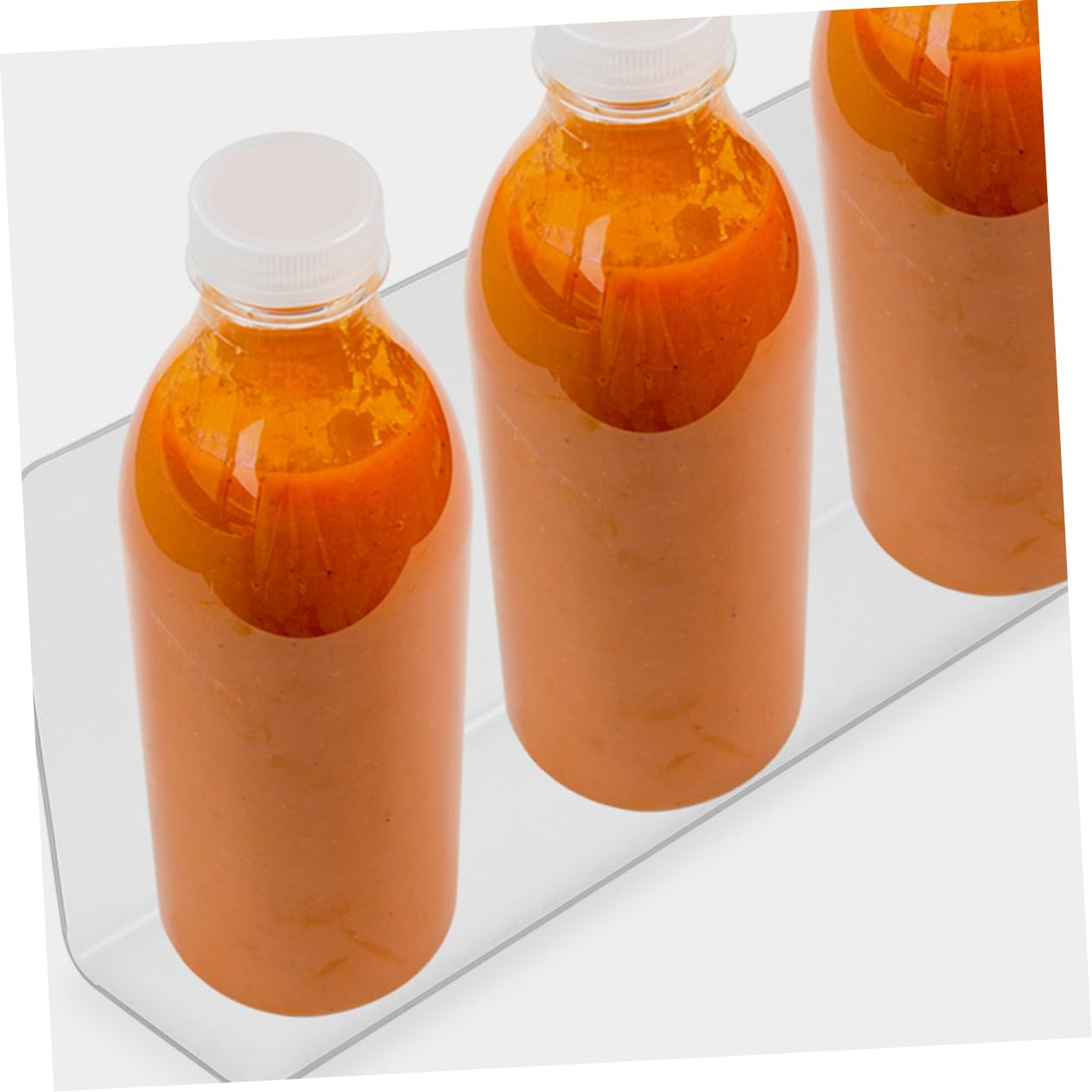 HOMOCONO 20pcs Clear Shape Shelf Dividers Closet Organizers for Efficient Storage Cabinets Pantries and Desks Non Deforming Material for Easy Installation and Classification