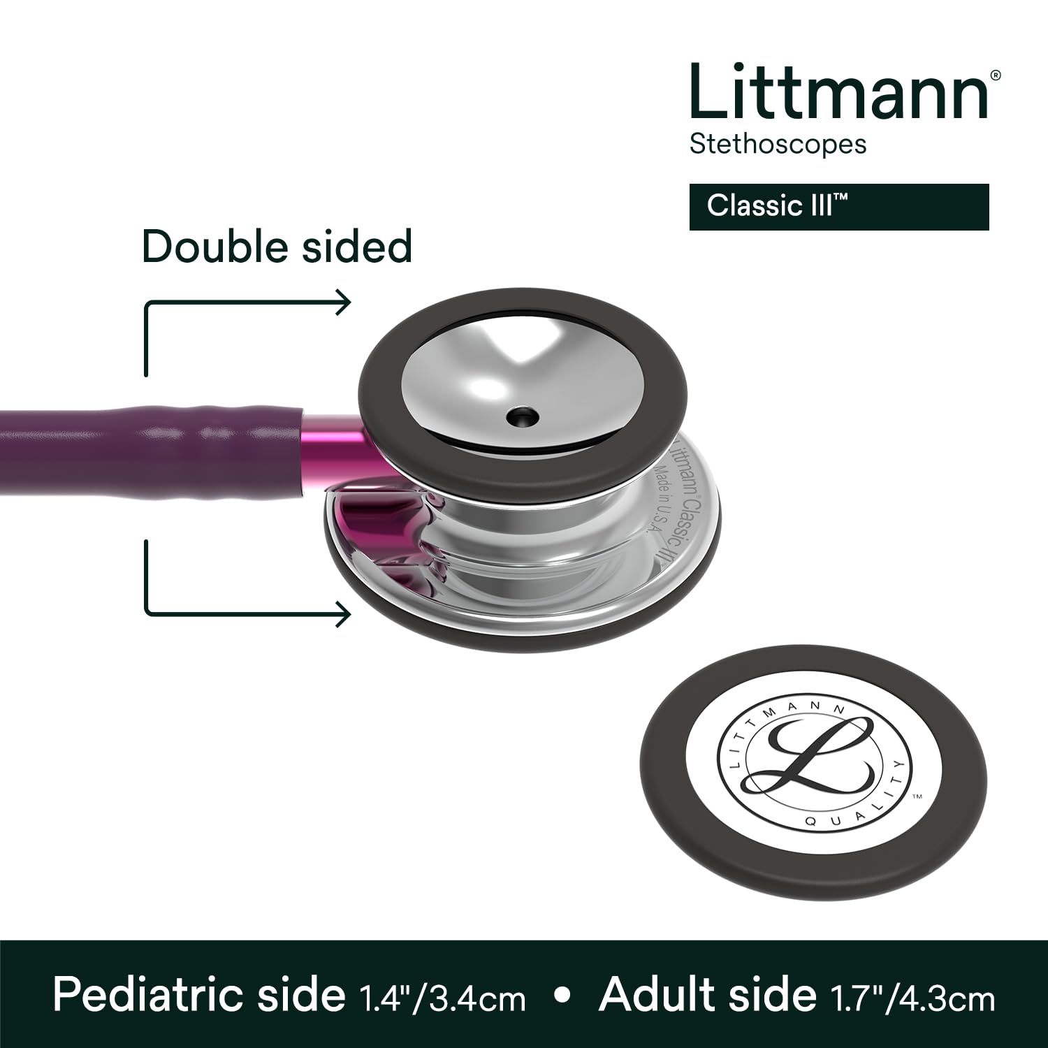 Littmann Classic III Stethoscope - Superior Sound & Comfort -3
