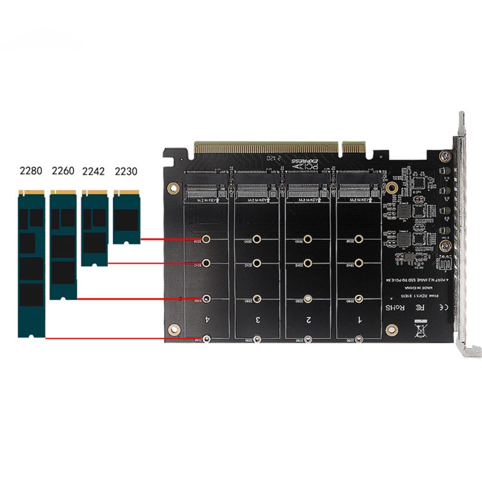 ELUTENG Adaptador PCIe NVMe con disipador de calor de