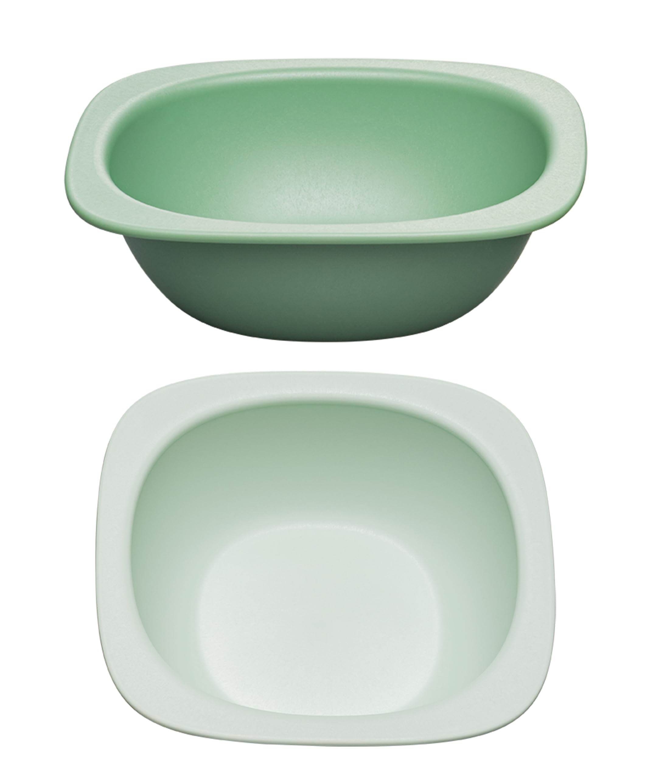 nip Green Öko Baby Breischale ab 4 Monate, bruchfest, mikrowellen- und spülmaschinengeeignet, perfekt für Beikoststart, BPA-frei, ohne Melamin, nachhaltig, 2er Set, Grün