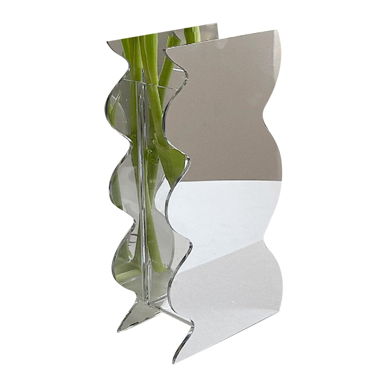 Lerpwige Creative Geometric Hydroponic Vases Shatters Resistant Acrylic Flower Container Home Accent Suitable For Centerpieces Hydroponic Planter Acrylic