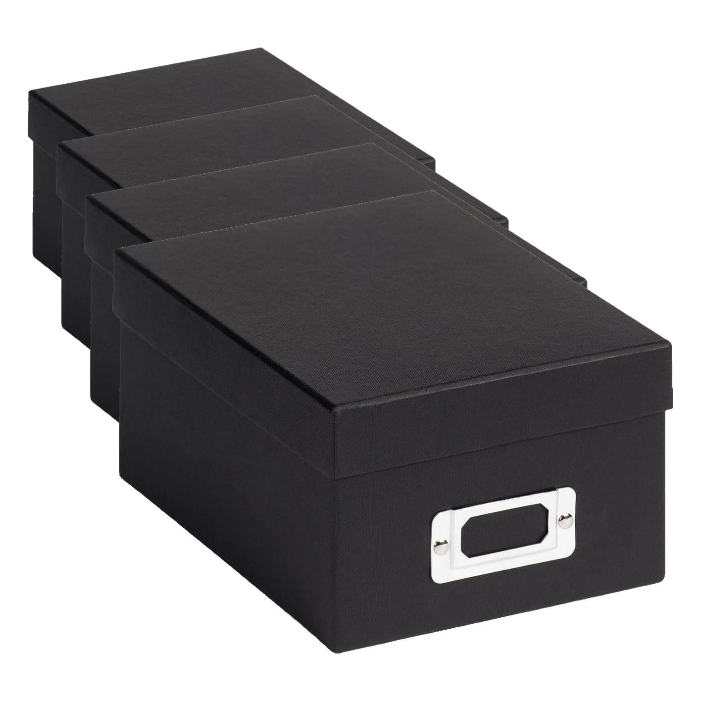walther design Cajas de almacenaje negro 10 x 15 cm Fun FB-115-B (Paquete de 4)