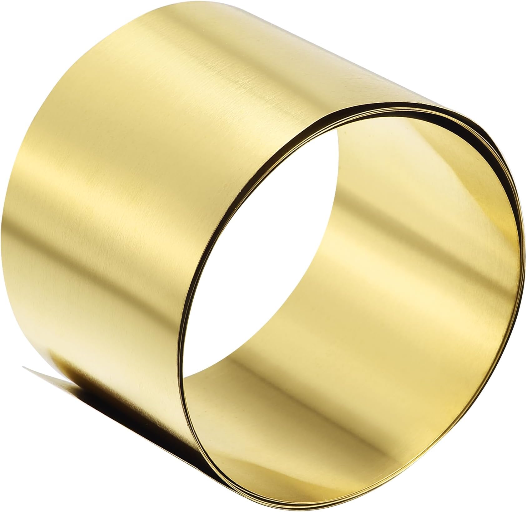 sourcing map Brass Sheet Roll, Metal Foil Plate 1000mm x 50mm x 0.1mm