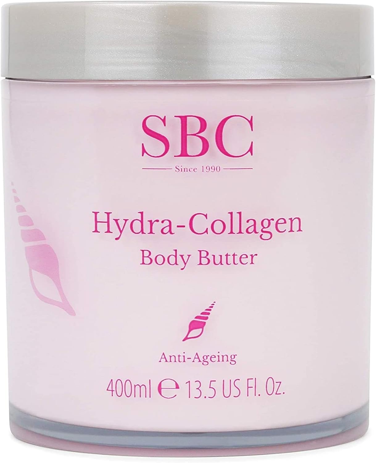 SBC Skincare – Marine Collagen Body Butter – 400 ml – Helpt de huid te voeden, glad te strijken en te doen herleven – Dikke textuur en hydraterend effect – Hydra-Collagen Body Butter
