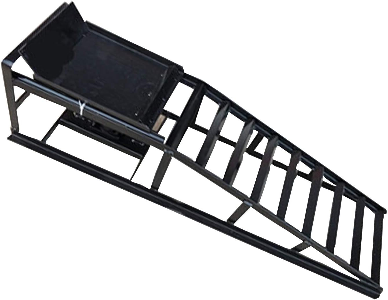 Loading Ramps, Threshold Ramp, Rail Ramp, Electrostatic Spray Paint Height Adjustable Special Lifting Ramp for Car Maintenance, T-ire Car Repair Bracket, 3 Colors (Color : Black, Size : 115x27.5x37