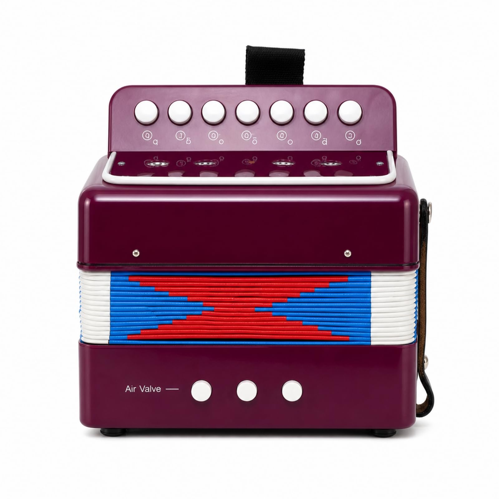 harayaa Accordéon à 7 Touches sans Pile Accordéon Jouet Débutant Instrument Musique pour Enfants, Débutants , Violet