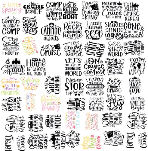 Image of Zesta Aesthetic Stickers for Laptop /Waterproof Anime Decal for Books /Vinyl Sticker for Fridge /Easy to Use Korean Car Sticker Kawaii Cute Stickers (Wanderlust)-Self-Adhesive