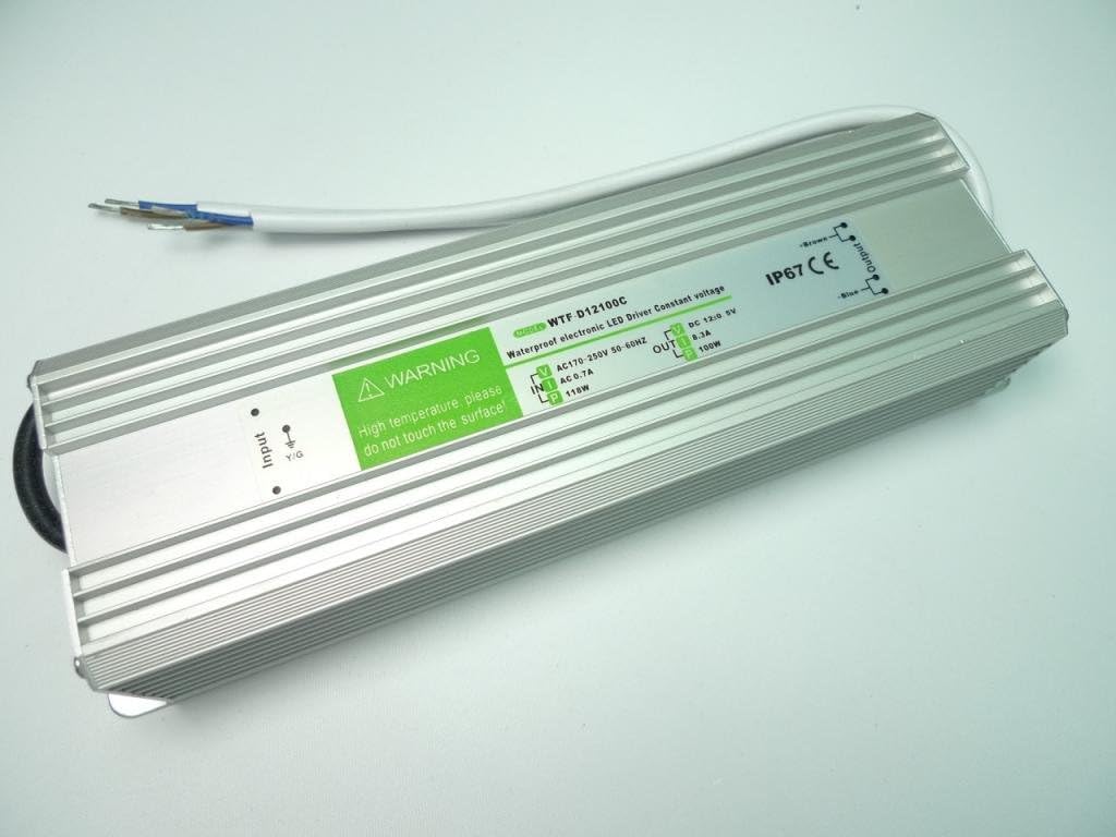 Waterproof Power Supply Transformer Driver low voltage transformer for indoor lighting CCTV LED Srtip AC 110V to DC 12V 100W