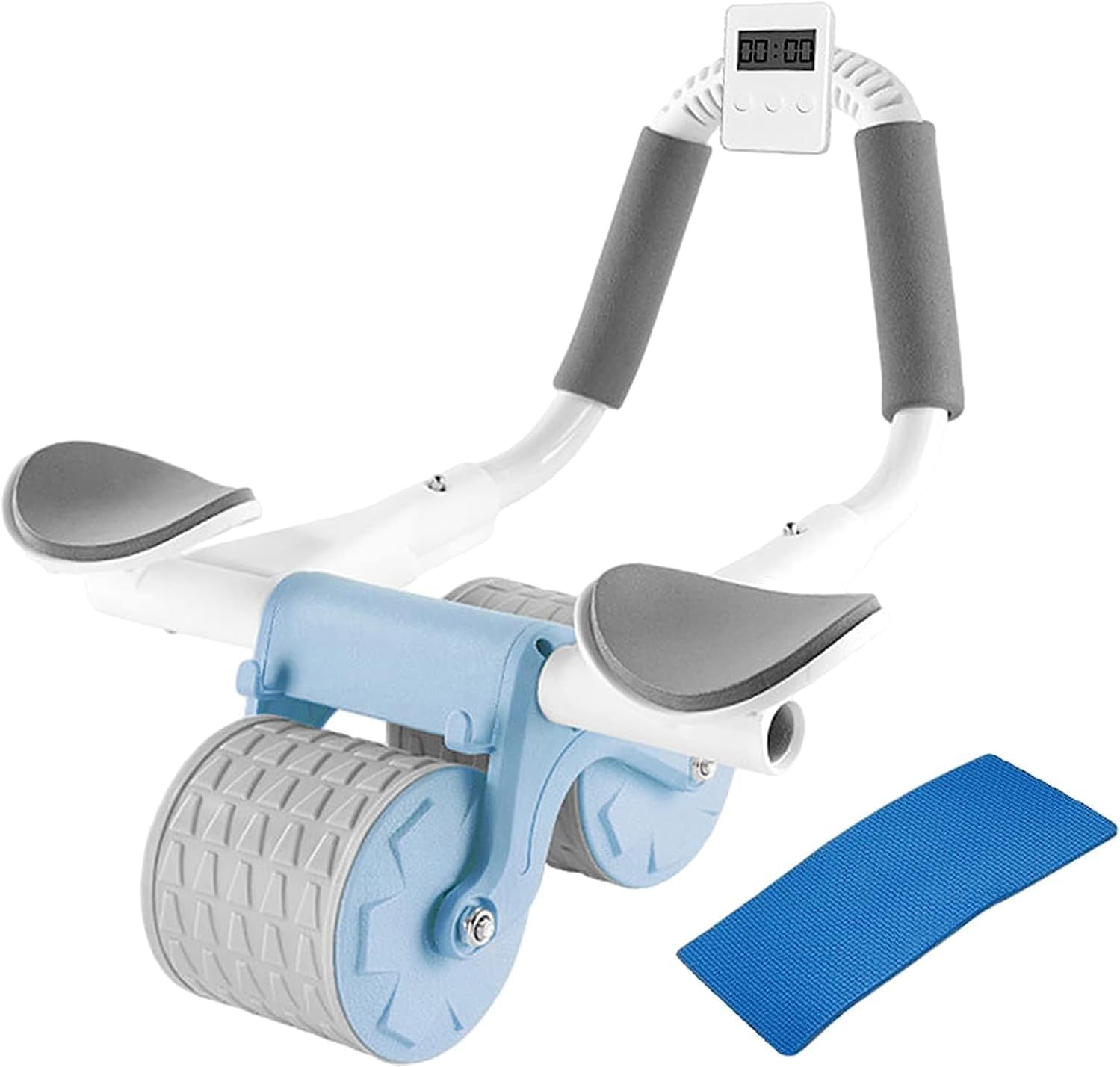 Excadrill Improved 2023 Automatic Rebound Alloy Steel AB Wheel Roller with Knee Support Mat and Timer, Ab Exercise Roller with Elbow Support, Abs Workout Exercise Roller for Women Men (B0CL13S8JQ) Amazon Price History, Amazon Price Tracker